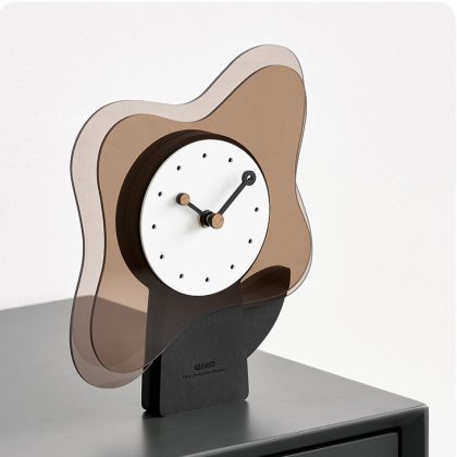 Modern Creative Simple Acrylic Transparent Silent Desk Clock